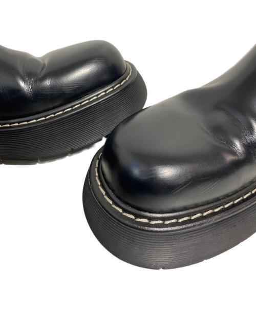 BOTTEGA VENETA（ボッテガベネタ）BOTTEGA VENETA (ボッテガベネタ) スウェル レザー×ファブリック サイドゴアブーツ ブラック サイズ:44の古着・服飾アイテム