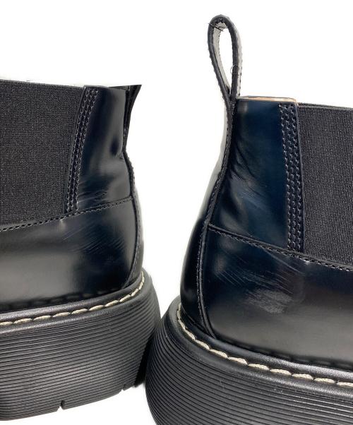 BOTTEGA VENETA（ボッテガベネタ）BOTTEGA VENETA (ボッテガベネタ) スウェル レザー×ファブリック サイドゴアブーツ ブラック サイズ:44の古着・服飾アイテム
