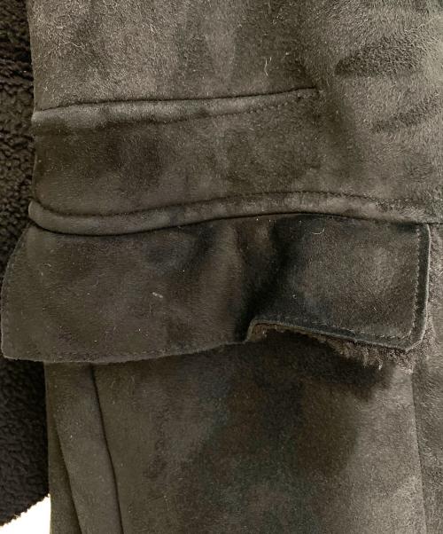 UNDERCOVERISM（アンダーカバーイズム）UNDERCOVERISM (アンダーカバーイズム) Leather Docking Mouton Coat ブラック サイズ:2の古着・服飾アイテム