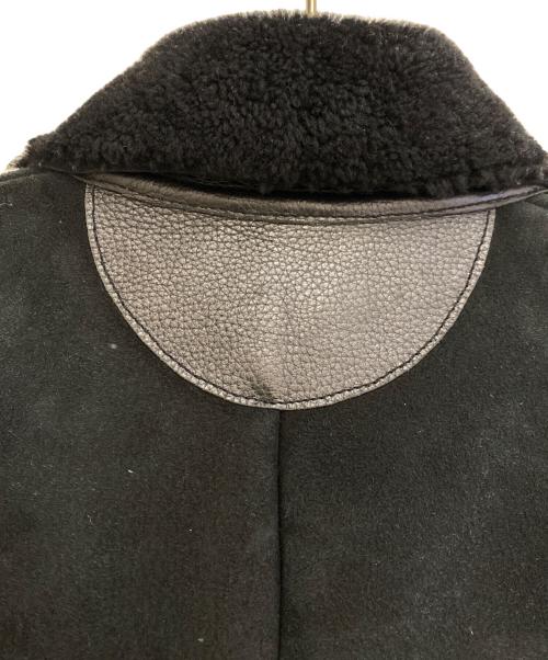 UNDERCOVERISM（アンダーカバーイズム）UNDERCOVERISM (アンダーカバーイズム) Leather Docking Mouton Coat ブラック サイズ:2の古着・服飾アイテム