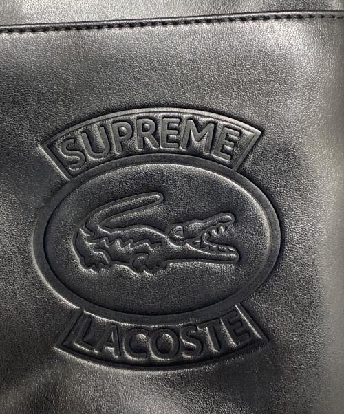 SUPREME（シュプリーム）SUPREME (シュプリーム) ×LACOSTE レザーショルダーバッグ ブラック サイズ:-の古着・服飾アイテム