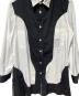 中古・古着 Yohji Yamamoto pour homme (ヨウジヤマモト プールオム) 23AW 白黒使いスペアカラーブラウス ホワイト×ブラック サイズ:2：40000円