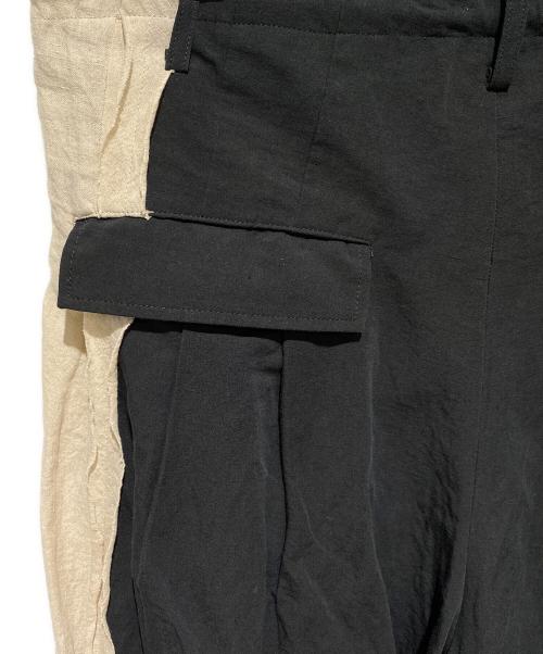 Yohji Yamamoto pour homme（ヨウジヤマモト プールオム）Yohji Yamamoto pour homme (ヨウジヤマモト プールオム) 生成り5本タックパンツ ブラック サイズ:2の古着・服飾アイテム