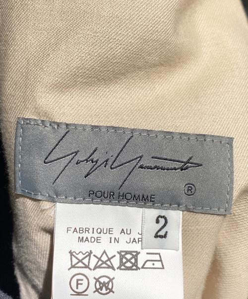 Yohji Yamamoto pour homme（ヨウジヤマモト プールオム）Yohji Yamamoto pour homme (ヨウジヤマモト プールオム) 生成り5本タックパンツ ブラック サイズ:2の古着・服飾アイテム