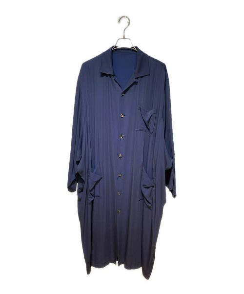 Y's（ワイズ）Y's (ワイズ) 95AW ギャバジンロングコート ネイビー サイズ:-の古着・服飾アイテム