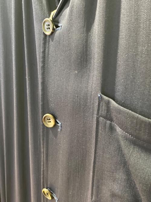 Y's（ワイズ）Y's (ワイズ) 95AW ギャバジンロングコート ネイビー サイズ:-の古着・服飾アイテム