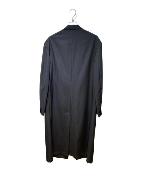 Yohji Yamamoto pour homme（ヨウジヤマモト プールオム）Yohji Yamamoto pour homme (ヨウジヤマモト プールオム) 23SS GABARDINE W-DOUBLE BODY PEAKED JKA(ギャバジンダブルボディピークドジャケット) ブラック サイズ:3の古着・服飾アイテム