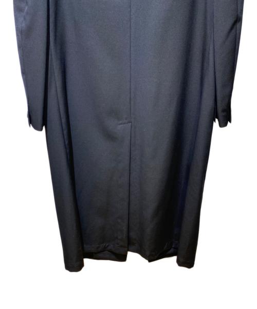 Yohji Yamamoto pour homme（ヨウジヤマモト プールオム）Yohji Yamamoto pour homme (ヨウジヤマモト プールオム) 23SS GABARDINE W-DOUBLE BODY PEAKED JKA(ギャバジンダブルボディピークドジャケット) ブラック サイズ:3の古着・服飾アイテム