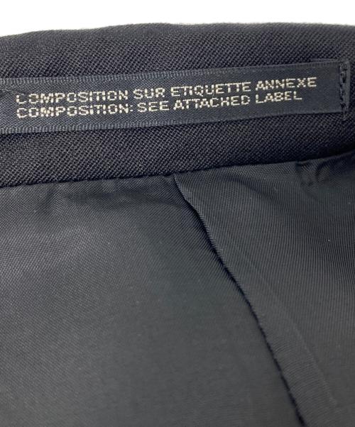 Yohji Yamamoto pour homme（ヨウジヤマモト プールオム）Yohji Yamamoto pour homme (ヨウジヤマモト プールオム) 23SS GABARDINE W-DOUBLE BODY PEAKED JKA(ギャバジンダブルボディピークドジャケット) ブラック サイズ:3の古着・服飾アイテム