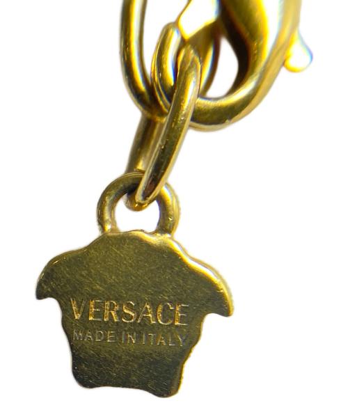 VERSACE（ヴェルサーチェ）VERSACE (ヴェルサーチ) グレカラインストーンネックレス ゴールド サイズ:-の古着・服飾アイテム