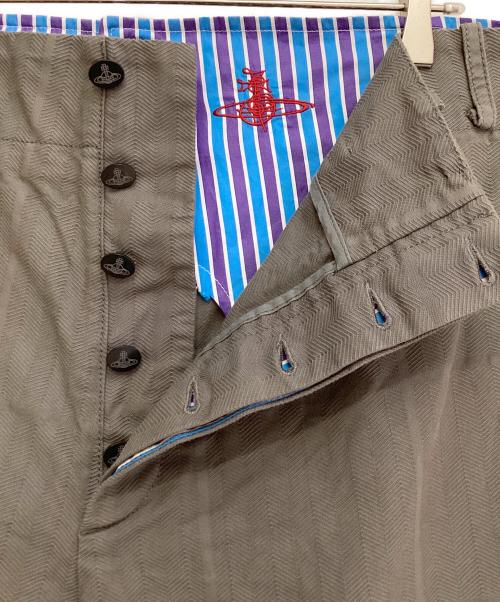 Vivienne Westwood（ヴィヴィアンウエストウッド）Vivienne Westwood (ヴィヴィアンウエストウッド) Alien Trousers オリーブ サイズ:Lの古着・服飾アイテム