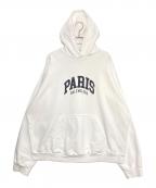 BALENCIAGAバレンシアガ）の古着「Cities Paris Hoodie」｜ホワイト