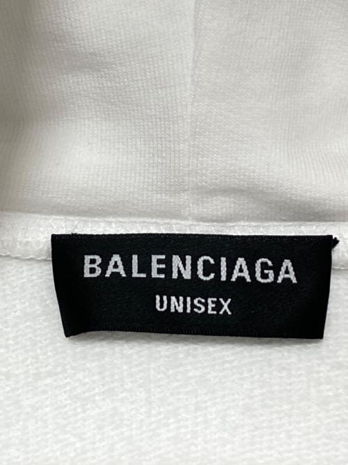 BALENCIAGA（バレンシアガ）BALENCIAGA (バレンシアガ) Cities Paris Hoodie ホワイト サイズ:2の古着・服飾アイテム