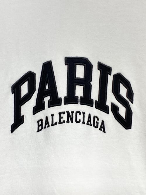 BALENCIAGA（バレンシアガ）BALENCIAGA (バレンシアガ) Cities Paris Hoodie ホワイト サイズ:2の古着・服飾アイテム