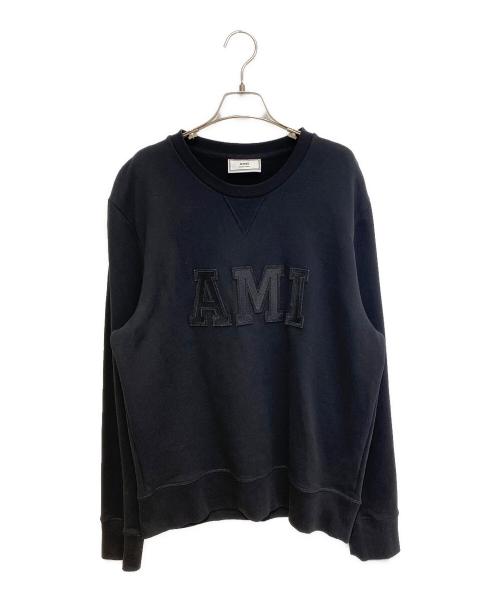 AMI Alexandre Mattiussi（アミアレクサンドルマテュッシ）AMI Alexandre Mattiussi (アミアレクサンドルマテュッシ) ロゴスウェット ブラック サイズ:XLの古着・服飾アイテム