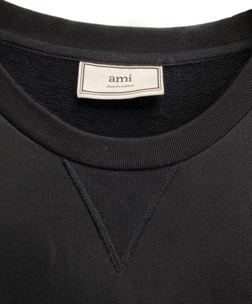 AMI Alexandre Mattiussi（アミアレクサンドルマテュッシ）AMI Alexandre Mattiussi (アミアレクサンドルマテュッシ) ロゴスウェット ブラック サイズ:XLの古着・服飾アイテム