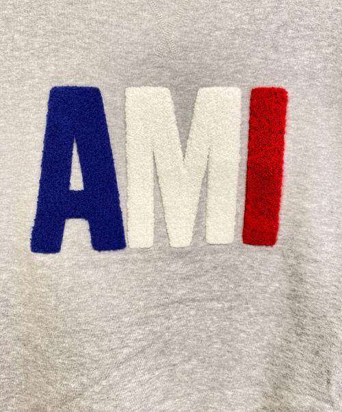AMI Alexandre Mattiussi（アミアレクサンドルマテュッシ）AMI Alexandre Mattiussi (アミアレクサンドルマテュッシ) ロゴスウェット グレー×トリコロール サイズ:Mの古着・服飾アイテム