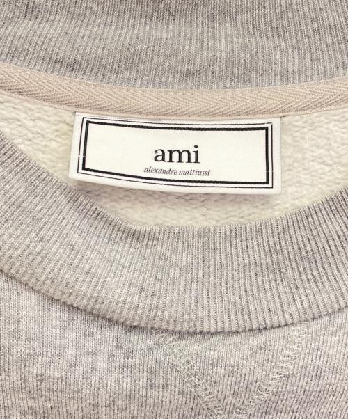 AMI Alexandre Mattiussi（アミアレクサンドルマテュッシ）AMI Alexandre Mattiussi (アミアレクサンドルマテュッシ) ロゴスウェット グレー×トリコロール サイズ:Mの古着・服飾アイテム