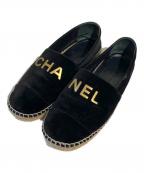 CHANELシャネル）の古着「エスパドリーユ」｜ブラック