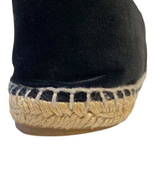 CHANEL（シャネル）CHANEL (シャネル) エスパドリーユ ブラック サイズ:40の古着・服飾アイテム