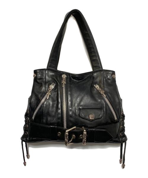 CHROME HEARTS（クロムハーツ）CHROME HEARTS (クロムハーツ) JJ-DEAN LARGE BAG ブラックの古着・服飾アイテム