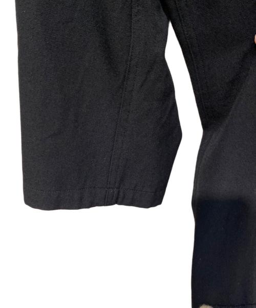 Yohji Yamamoto FEMME（ヨウジヤマモトファム）Yohji Yamamoto FEMME (ヨウジヤマモトファム) 02AW 襟ボアロングジャケット ブラック サイズ:2の古着・服飾アイテム