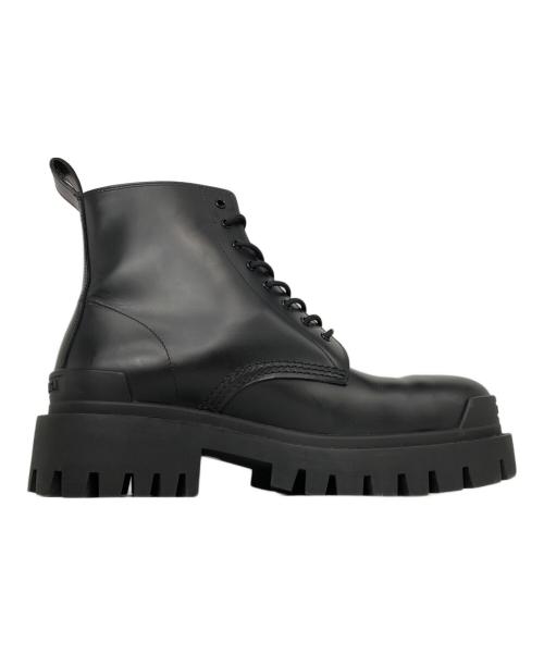 BALENCIAGA（バレンシアガ）BALENCIAGA (バレンシアガ) LACE-UP BOOT ブラック サイズ:41の古着・服飾アイテム