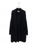 ENFOLDエンフォルド）の古着「Wool Cashmere スリットカーディガン」｜ブラック