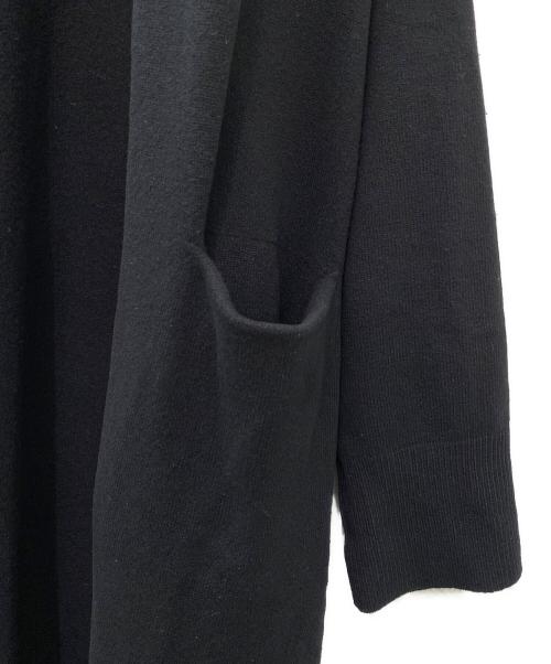 ENFOLD（エンフォルド）ENFOLD (エンフォルド) Wool Cashmere スリットカーディガン ブラック サイズ:38の古着・服飾アイテム