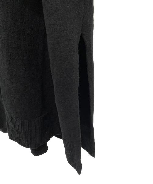 ENFOLD（エンフォルド）ENFOLD (エンフォルド) Wool Cashmere スリットカーディガン ブラック サイズ:38の古着・服飾アイテム