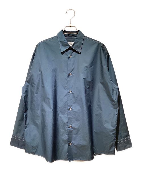 HERMES（エルメス）HERMES (エルメス) 長袖ボタンシャツ ネイビー サイズ:38の古着・服飾アイテム