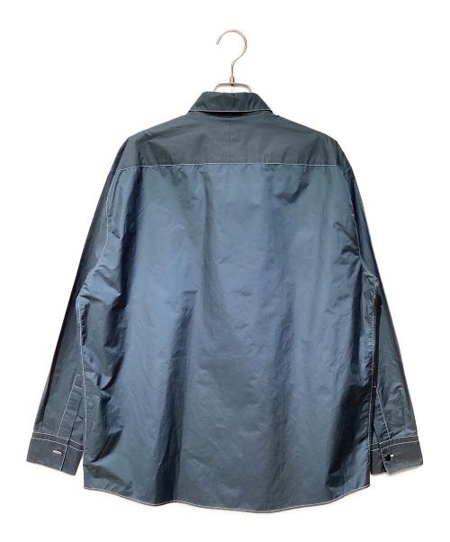 HERMES（エルメス）HERMES (エルメス) 長袖ボタンシャツ ネイビー サイズ:38の古着・服飾アイテム