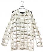 COMME des GARCONS HOMME PLUSコムデギャルソンオムプリュス）の古着「24AW 網ニット」｜ホワイト