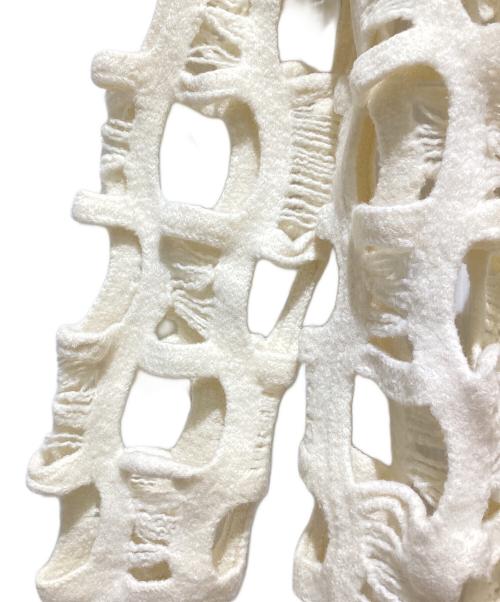 COMME des GARCONS HOMME PLUS（コムデギャルソンオムプリュス）COMME des GARCONS HOMME PLUS (コムデギャルソンオムプリュス) 24AW クラッシュ加工網ニット ホワイト サイズ:Mの古着・服飾アイテム