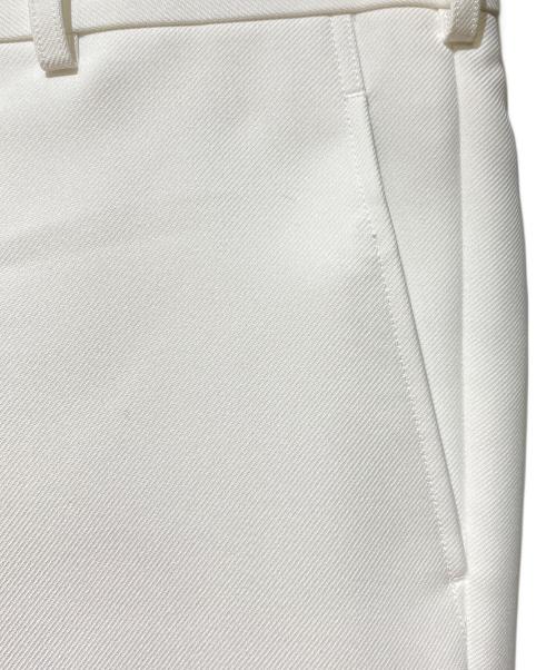 COMME des GARCONS HOMME PLUS（コムデギャルソンオムプリュス）COMME des GARCONS HOMME PLUS (コムデギャルソンオムプリュス) 24AW フリルクロップドパンツ ホワイト サイズ:Mの古着・服飾アイテム