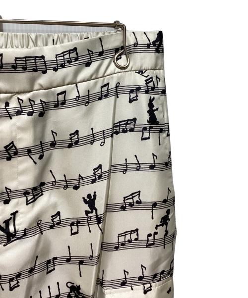 LOUIS VUITTON（ルイ ヴィトン）LOUIS VUITTON (ルイ ヴィトン) 23SS 音符総柄パンツ ホワイト サイズ:40の古着・服飾アイテム