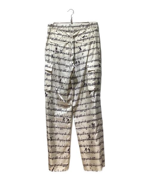 LOUIS VUITTON（ルイ ヴィトン）LOUIS VUITTON (ルイ ヴィトン) 23SS 音符総柄パンツ ホワイト サイズ:40の古着・服飾アイテム