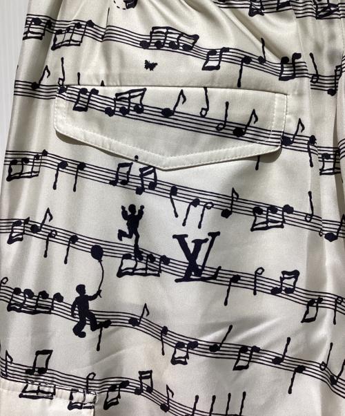 LOUIS VUITTON（ルイ ヴィトン）LOUIS VUITTON (ルイ ヴィトン) 23SS 音符総柄パンツ ホワイト サイズ:40の古着・服飾アイテム