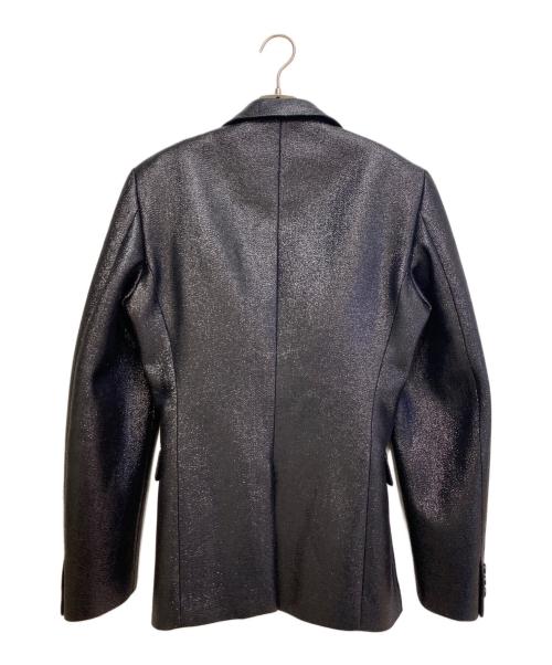 COMME des GARCONS HOMME PLUS（コムデギャルソンオムプリュス）COMME des GARCONS HOMME PLUS (コムデギャルソンオムプリュス) 24AW カッティングラメジャケット ブラック サイズ:Mの古着・服飾アイテム