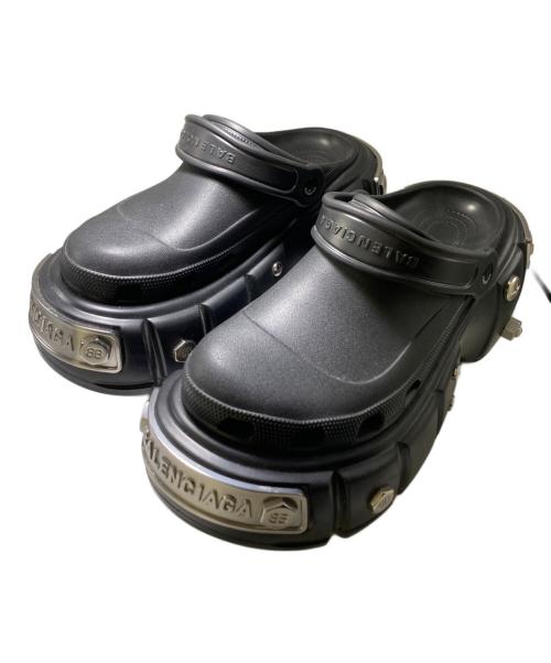 BALENCIAGA（バレンシアガ）BALENCIAGA (バレンシアガ) Hardcrocsサンダル ブラック サイズ:41の古着・服飾アイテム
