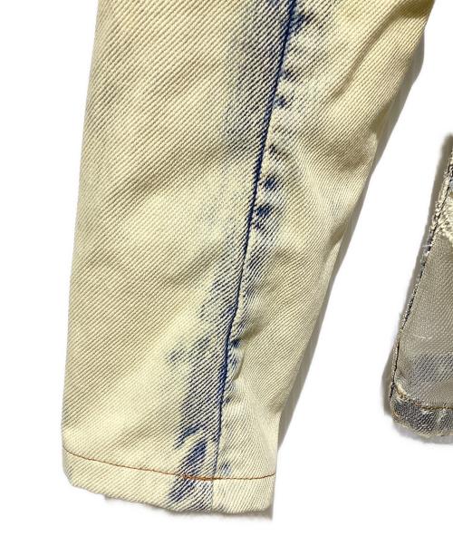 DIESEL（ディーゼル）DIESEL (ディーゼル) Slim-fit lace-effect trucker jacket(スリムフィットレースエフェクトトラッカージャケット) インディゴ サイズ:Sの古着・服飾アイテム