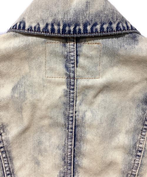 DIESEL（ディーゼル）DIESEL (ディーゼル) Slim-fit lace-effect trucker jacket(スリムフィットレースエフェクトトラッカージャケット) インディゴ サイズ:Sの古着・服飾アイテム