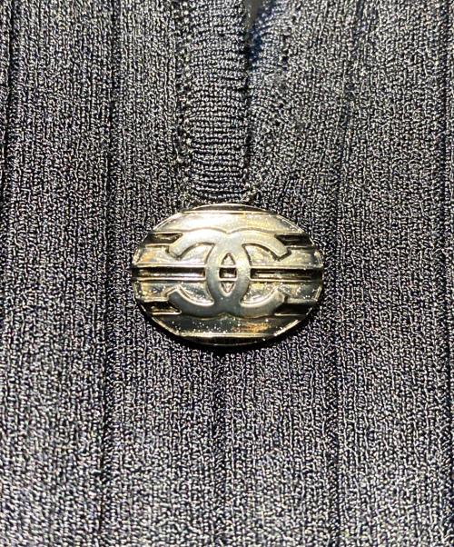 CHANEL（シャネル）CHANEL (シャネル) ココマークプリーツブラウス ブラック サイズ:38の古着・服飾アイテム