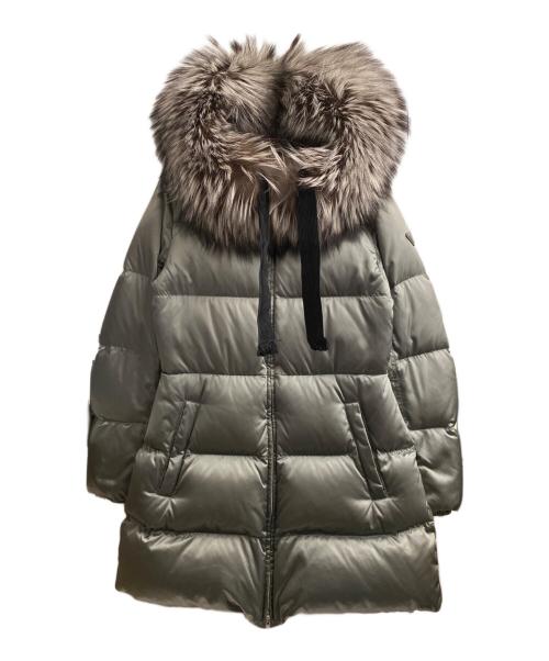 PRADA（プラダ）PRADA (プラダ) フォックスファーダウンコート カーキ サイズ:40の古着・服飾アイテム