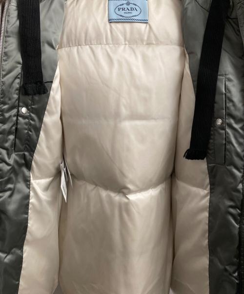 PRADA（プラダ）PRADA (プラダ) フォックスファーダウンコート カーキ サイズ:40の古着・服飾アイテム