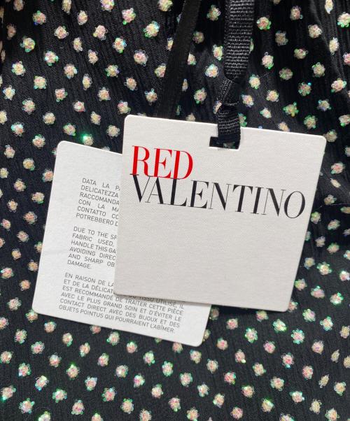 RED VALENTINO（レッドヴァレンティノ）RED VALENTINO (レッドヴァレンティノ) スパンコールシアーパンツ ブラック サイズ:38 未使用品の古着・服飾アイテム