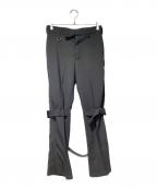 SOSHIOTSUKIソウシ オオツキ）の古着「Sidestripe Bondage Trousers（サイドストライプボンデージトラウザー）」｜ブラック