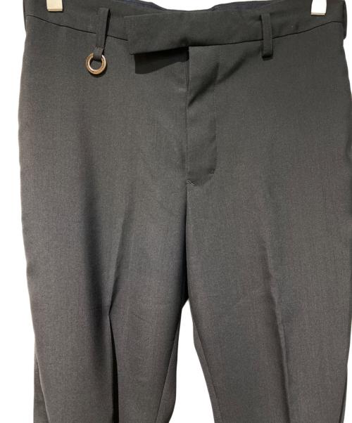 SOSHIOTSUKI（ソウシ オオツキ）SOSHIOTSUKI (ソウシ オオツキ) Sidestripe Bondage Trousers（サイドストライプボンデージトラウザー） ブラック サイズ:44の古着・服飾アイテム
