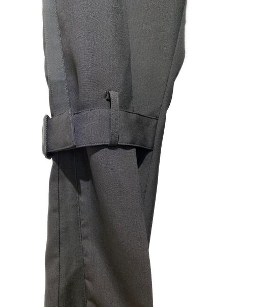 SOSHIOTSUKI（ソウシ オオツキ）SOSHIOTSUKI (ソウシ オオツキ) Sidestripe Bondage Trousers（サイドストライプボンデージトラウザー） ブラック サイズ:44の古着・服飾アイテム