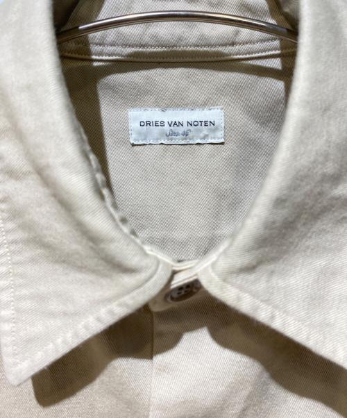 DRIES VAN NOTEN（ドリスヴァンノッテン）DRIES VAN NOTEN (ドリスヴァンノッテン) Belted Bag Long Sleeve Shirt（ベルトバッグ付き長袖シャツ） ベージュ サイズ:46の古着・服飾アイテム